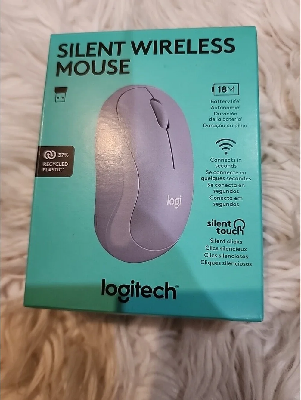 Logitech M240 Silent White Long Range Bluetooth Mouse 910-007116